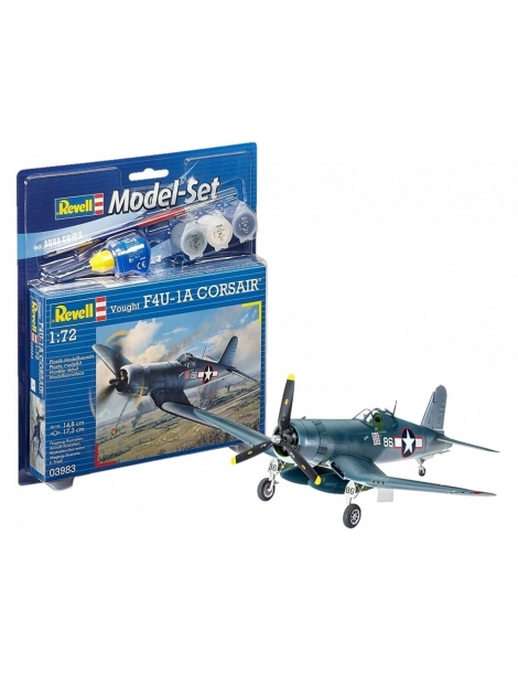 Revell - Vought F4U-1A Corsair dovanų komplektas, 1/72, 63983