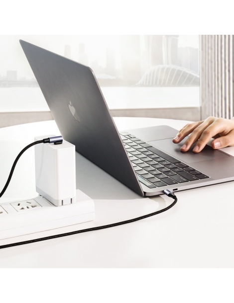 UGREEN USB-C į USB-C Elbow cable QC 3.0 PD 3A 60W 1m
