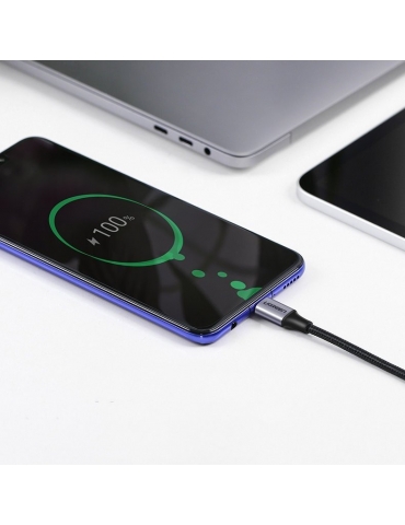 UGREEN USB-C į USB-C Elbow cable QC 3.0 PD 3A 60W 1m