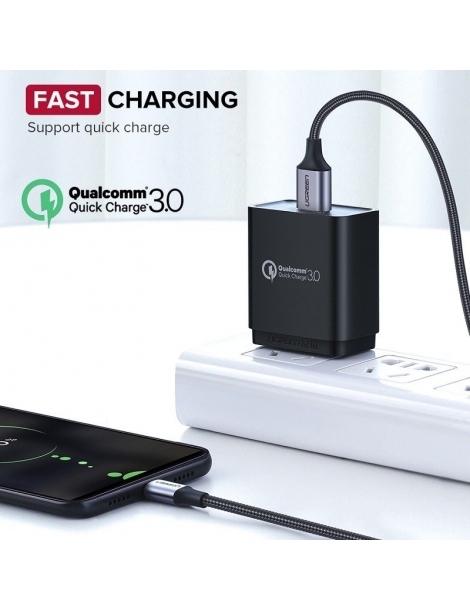 UGREEN micro USB Cable QC 3.0 2.4A 1m (Black)