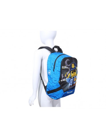 LEGO School backpack - Faces Blue