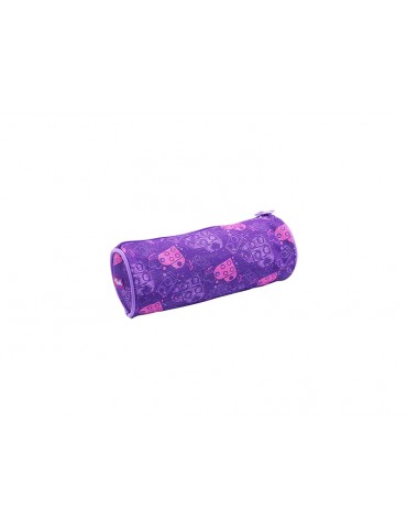 LEGO Pecil case (round) - Faces Blue