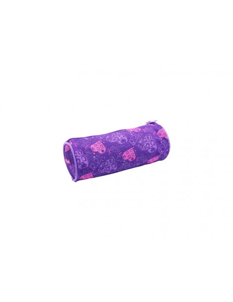 LEGO Pecil case (round) - Faces Blue