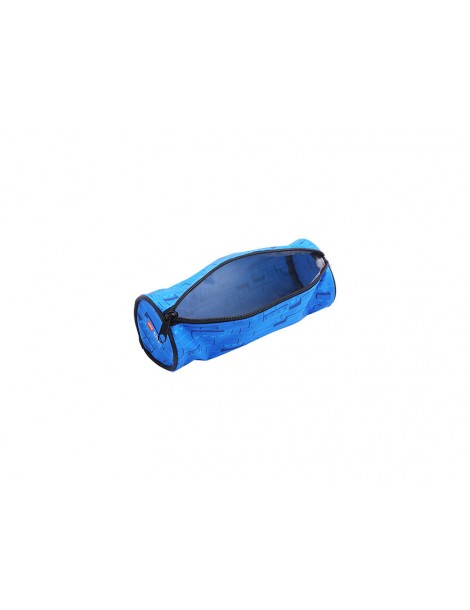 LEGO Pecil case (round) - Faces Blue
