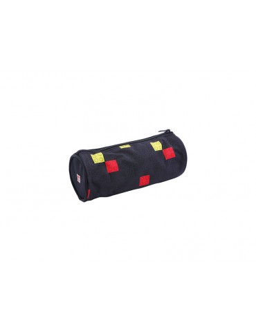LEGO Pecil case (round) - Faces Blue