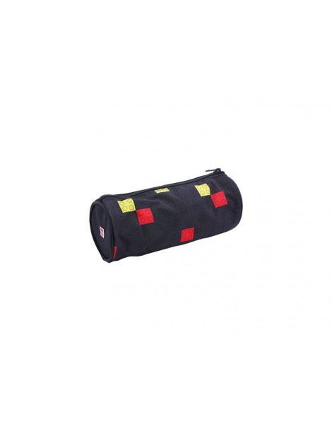 LEGO Pecil case (round) - Faces Blue