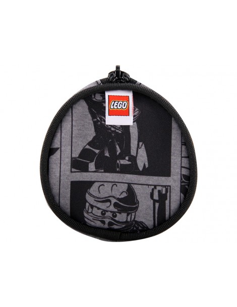 LEGO Pecil case (round) - Faces Blue