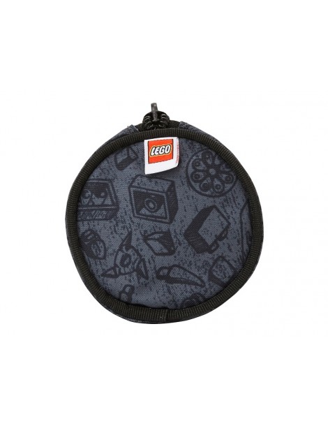 LEGO Pecil case (round) - Faces Blue