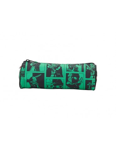 LEGO Pecil case (round) - Faces Blue