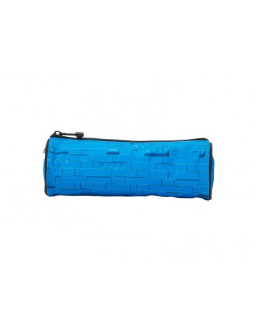 LEGO Pecil case (round) - Faces Blue