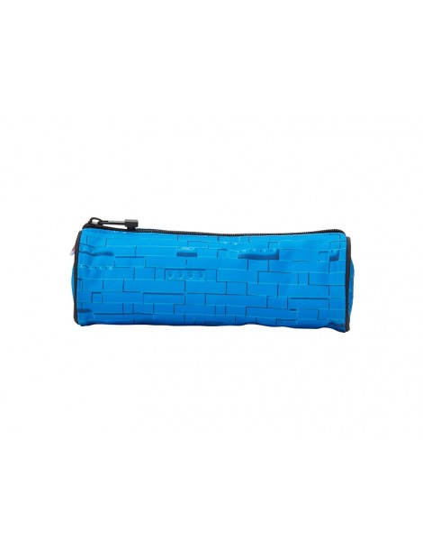LEGO Pecil case (round) - Faces Blue