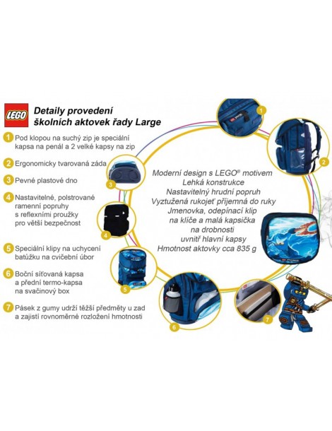 LEGO School Bag Large (2 bags) - City Fire