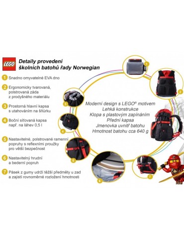 LEGO Children's Backpack Norwegian - Friends Horse