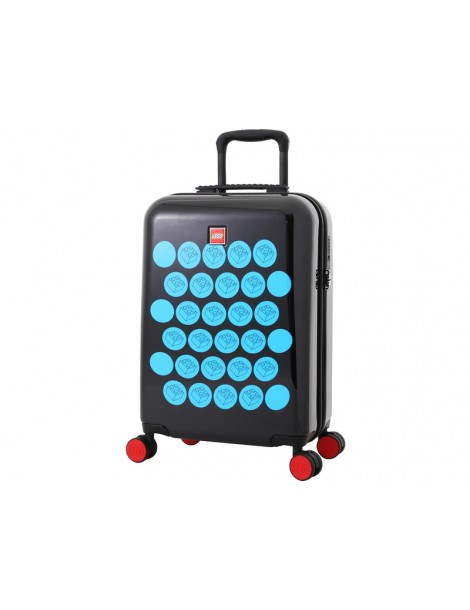 LEGO Luggage Brick Dots 20" - Black/Blue