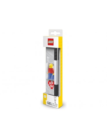 LEGO gelinis rašiklis su mini figūrėle - juodas