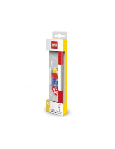 LEGO gelinis rašiklis su mini figūrėle - raudonas
