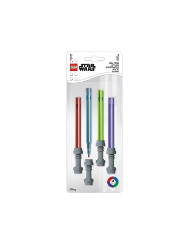 LEGO gelinių rašiklių rinkinys Star Wars lightsaber - 4 vnt.