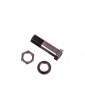 Traxxas Servo saver post/ adjuster nut/ locknut (dark titanium-anodized, 6061-T6 aluminum)