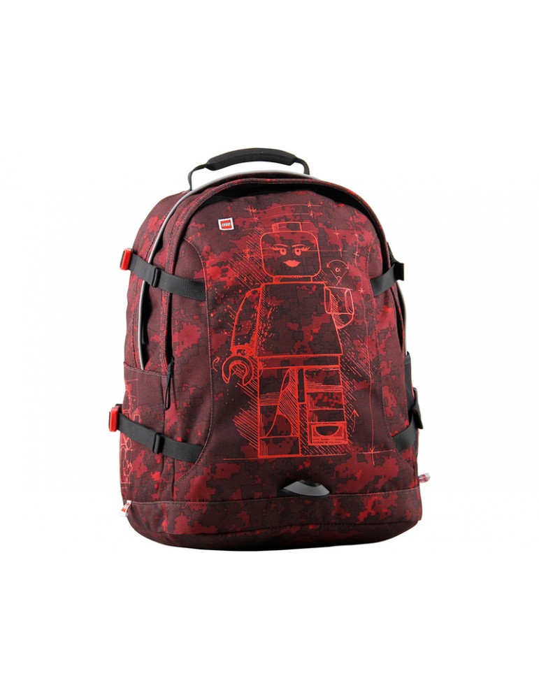 LEGO Backpack - Minifigures Burgundy Camo Tech Teen