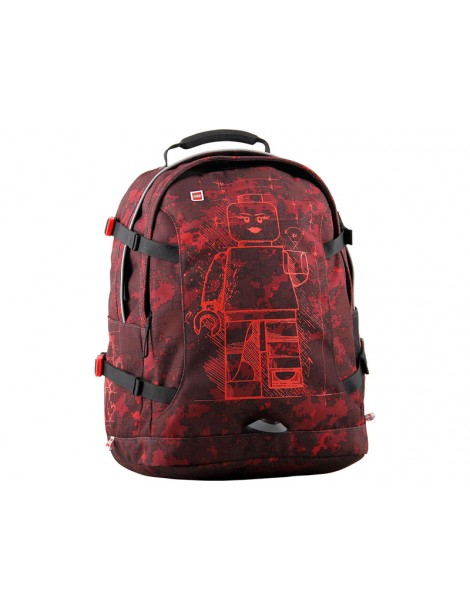LEGO Backpack - Minifigures Burgundy Camo Tech Teen