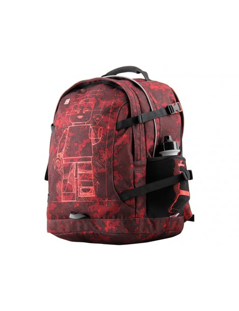 LEGO Backpack - Minifigures Burgundy Camo Tech Teen