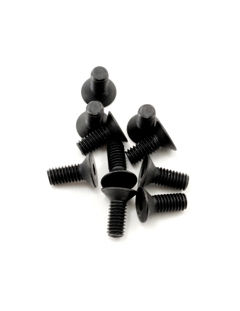 Kyosho 4x10mm Flat Head Hex Screw (10)
