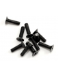 Kyosho 4x15mm Flat Head Metallic Screw (10)