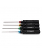 Hobbytech metrinių šešiabriaunių atsuktuvų rinkinys (1,5 2,0 2,5 3,0 mm)