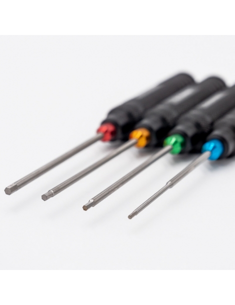 Hobbytech metrinių šešiabriaunių atsuktuvų rinkinys (1,5  2,0  2,5  3,0 mm)