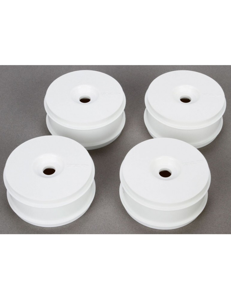 1/8 Buggy Dish Wheel, White (4): 8X,8B 3.0
