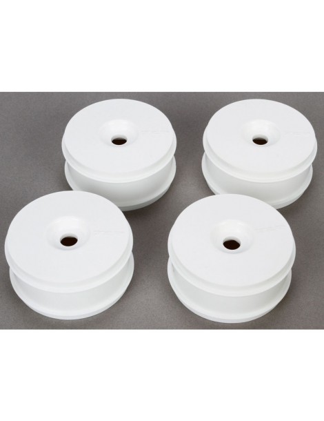 1/8 Buggy Dish Wheel, White (4): 8X,8B 3.0