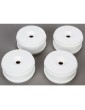 1/8 Buggy Dish Wheel, White (4): 8X,8B 3.0