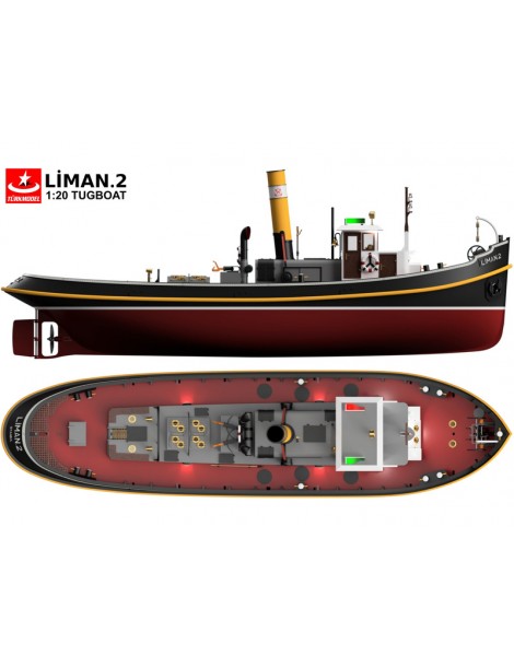 T rkmodel Liman 2 harbor tug 1935 1:20 kit