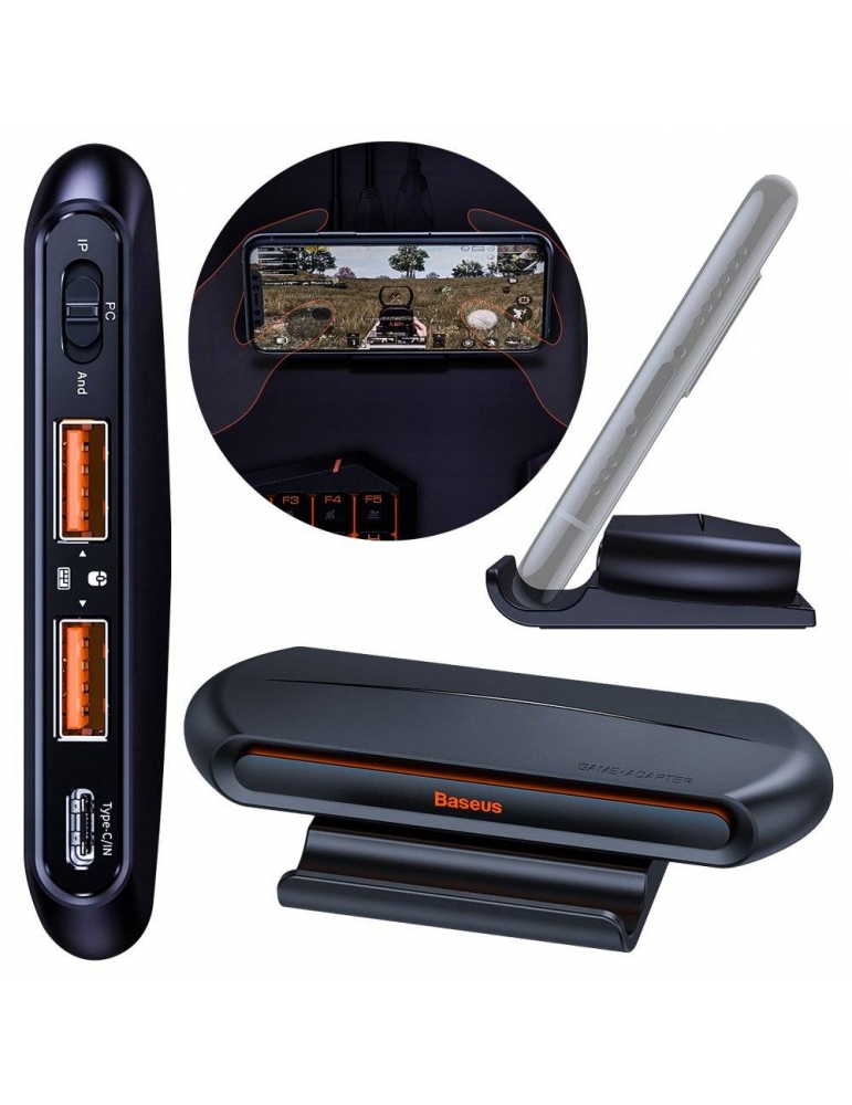 Adapteris Baseus Gamo Mobile Game 2x USB HUB GA01