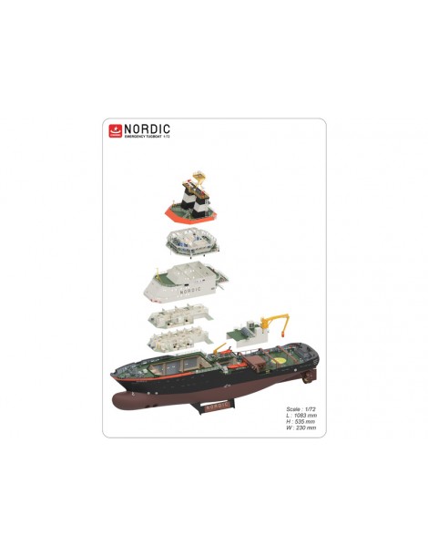 T rkmodel rescue tug Nordic 1:72 kit