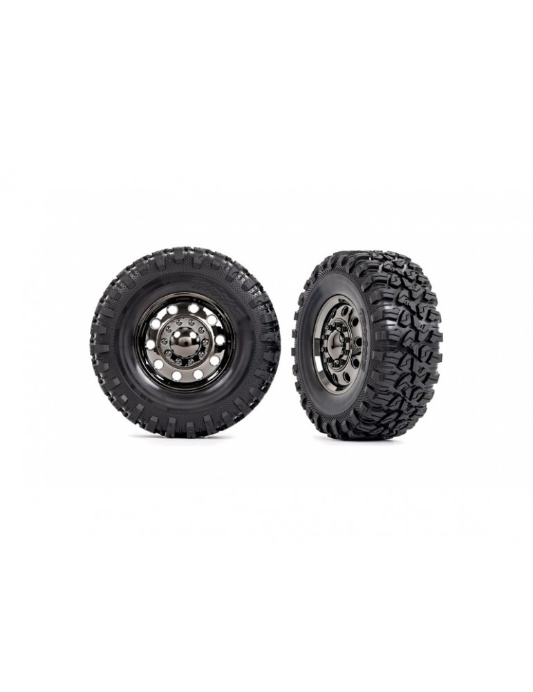 Traxxas Tires and wheels 2.2", TRX-6 wheels, Canyon RT 2.2x4.6" tires (front) (2)