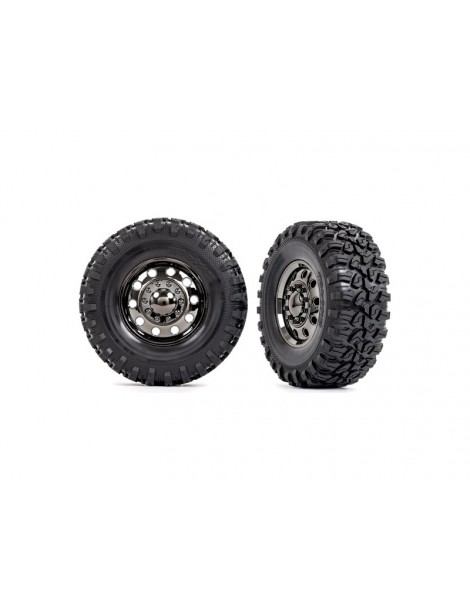 Traxxas Tires and wheels 2.2", TRX-6 wheels, Canyon RT 2.2x4.6" tires (front) (2)