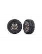 Traxxas Tires and wheels 2.2", TRX-6 wheels, Canyon RT 2.2x4.6" tires (front) (2)