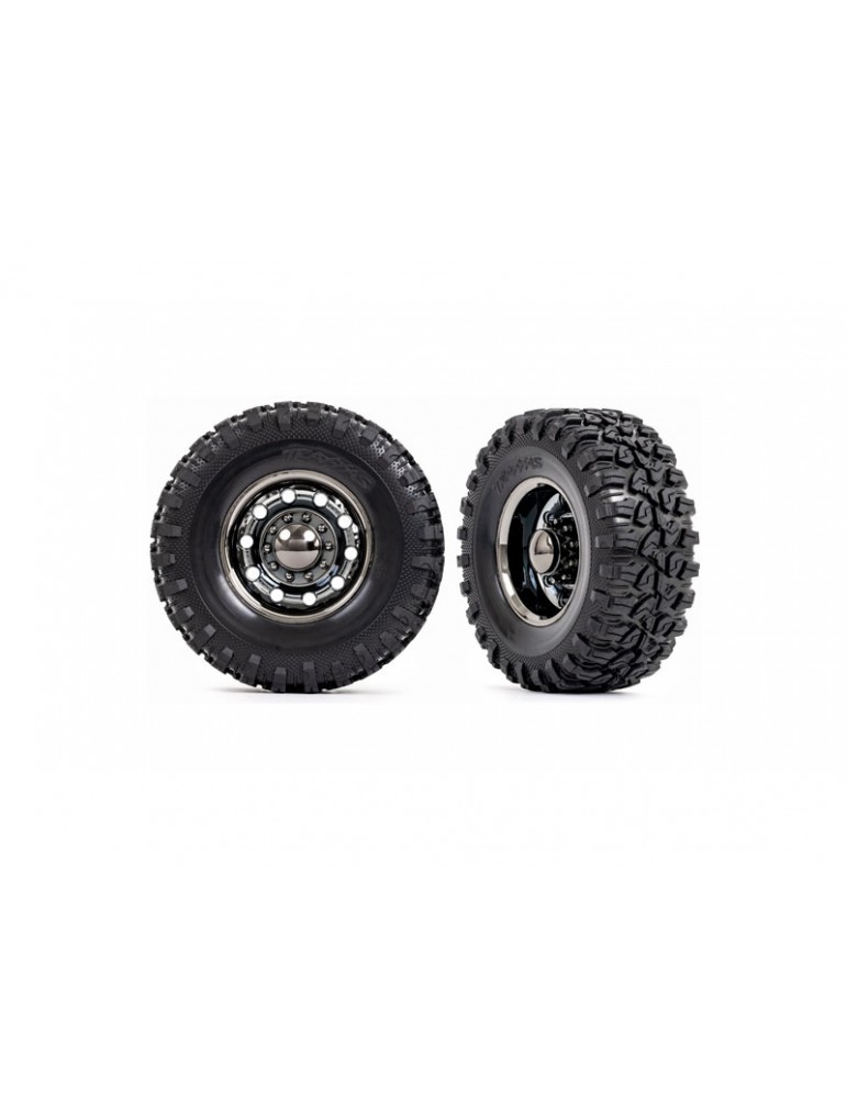 Traxxas Tires and wheels 2.2", TRX-6 wheels, Canyon RT 2.2x4.6" tires (rear) (2)