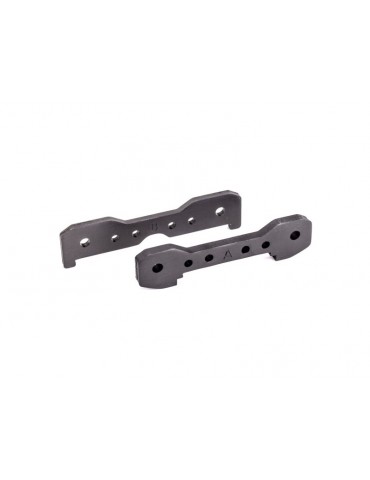 Traxxas Tie bars, front, 6061-T6 aluminum (dark titanium-anodized)