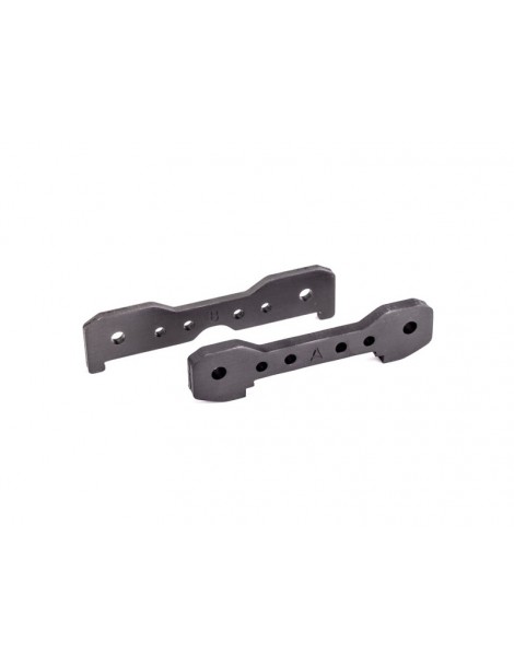 Traxxas Tie bars, front, 6061-T6 aluminum (dark titanium-anodized)