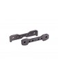Traxxas Tie bars, front, 6061-T6 aluminum (dark titanium-anodized)