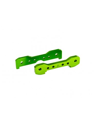Traxxas Tie bars, front, 6061-T6 aluminum (green-anodized)