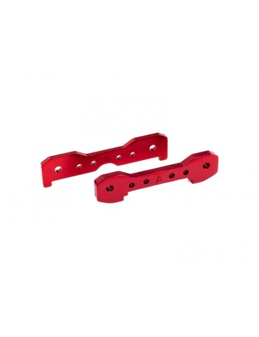 Traxxas Tie bars, front, 6061-T6 aluminum (red-anodized)