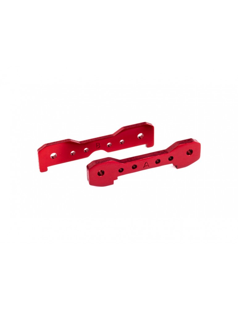 Traxxas Tie bars, front, 6061-T6 aluminum (red-anodized)