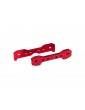 Traxxas Tie bars, front, 6061-T6 aluminum (red-anodized)