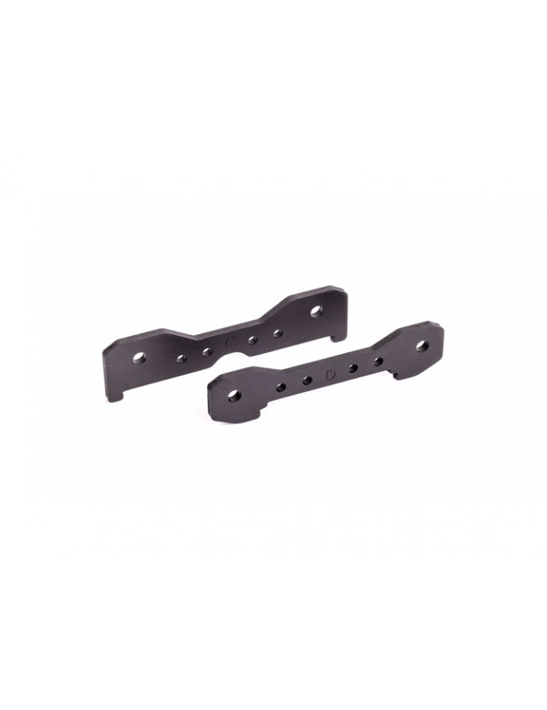 Traxxas Tie bars, rear, 6061-T6 aluminum (dark titanium-anodized)