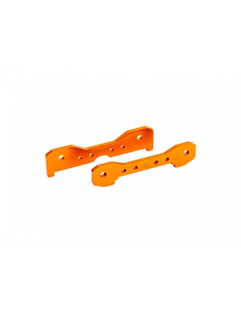Traxxas Tie bars, rear, 6061-T6 aluminum (orange-anodized)