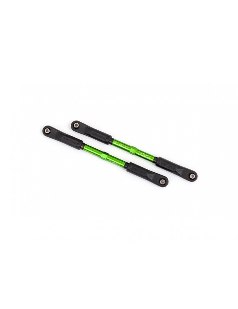 Traxxas Camber links, rear (TUBES green-anodized, 7075-T6 aluminum) (144mm) (2)