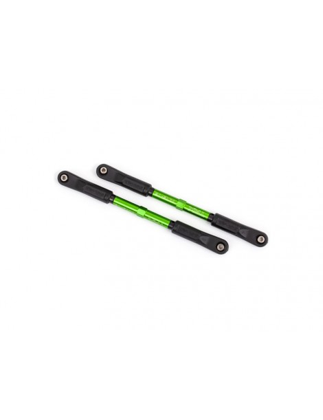 Traxxas Camber links, rear (TUBES green-anodized, 7075-T6 aluminum) (144mm) (2)